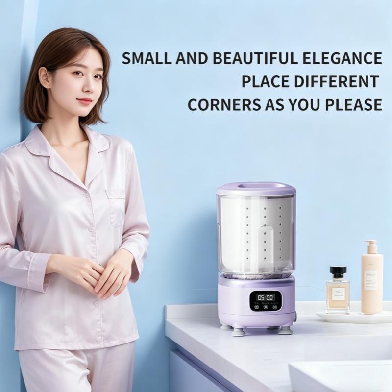 Xiaomi 2L Wireless Mini Charging Washing Machine Single Load for Underwear Socks Pet Clothes Portable Compact Laundry Appliance