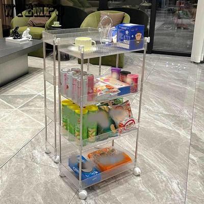Rolling Storage Cart Organiser Storage Organizer Bin Cart Roller Rack Bath Storage Rack Corner Storage Basket for Mobile Hallway