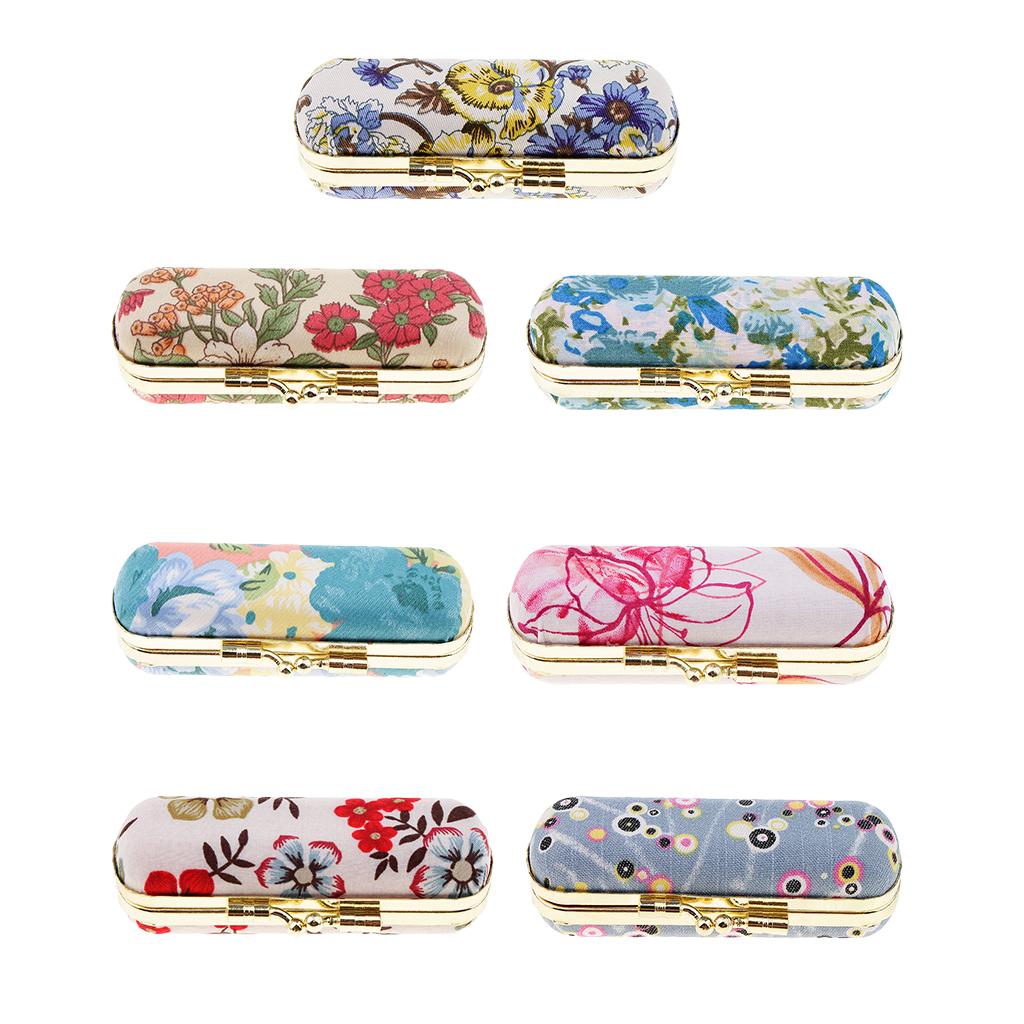 Retro Dual Lipsticks Display Box with mirror decorations Lip Gloss Halter Shell