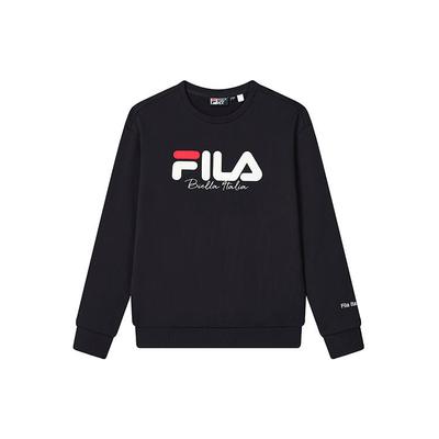 Fila Loose Logo Knit Pullover Sweater Unisex Tops Legendary-Blue F11U249201F-NV