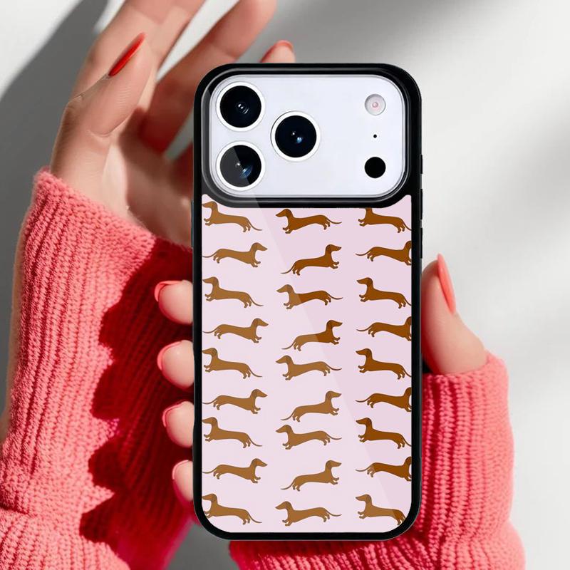 

Sausage Dog Dachshund Art Phone Case for iPhone 17 Air 16e 15 14 13 Pro Max Back Cover for 12 11 Pro Coque iPhone 13 Pro Max