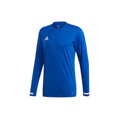 Logo Print Crew Neck Long Sleeve T-Shirt Men Tops Blue DY8814