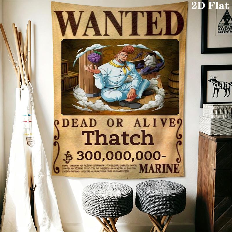 One Piece Luffy Tapestry Wall Tapestry Fashion Print Wallmounted Wall Covering Decoration Atmospheric Background Cloth Work Of Art