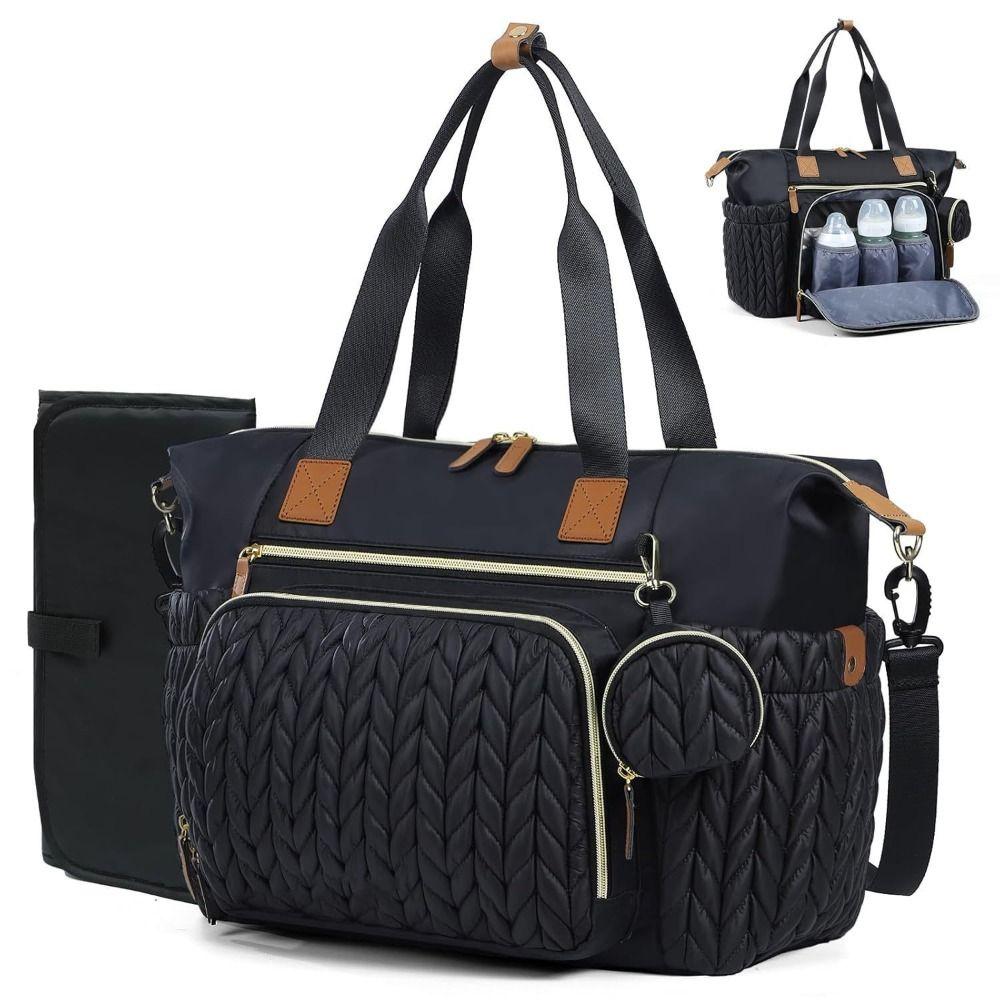 With Pacifier Case Diaper Bag Tote Large Capacity Women Tote Bag High Quality Baby Bag Travel