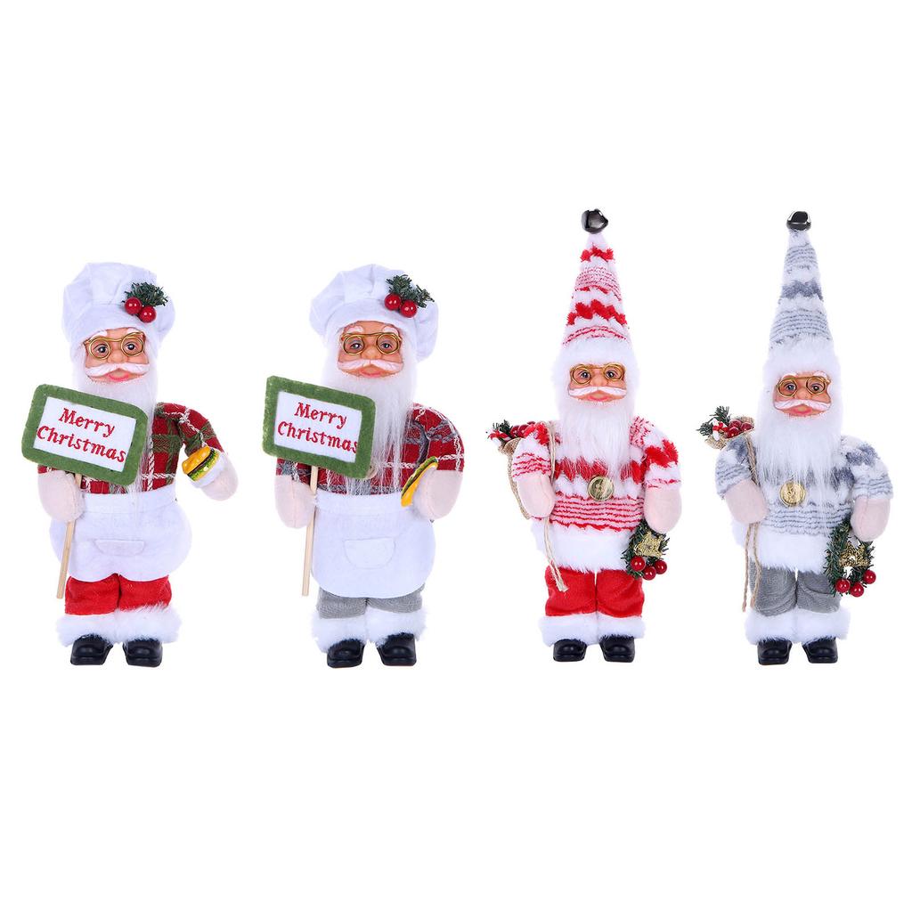 Santa Claus Doll Window Decorations Christmas Decorations Ornaments Standing Santa Claus Ornaments Children Toy Gifts