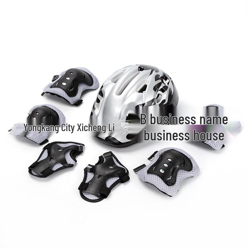 Children's Seven-Piece Safety Gear Set: Helmet, Knee Pads for Balance Bike, Roller Skates, Skateboard, and Twist Car.