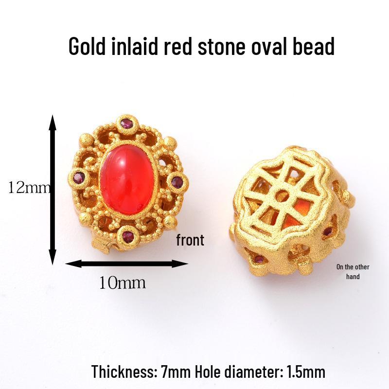 Vintage Brass Filigree Pearl Spacer Beads for Handmade DIY Bracelets