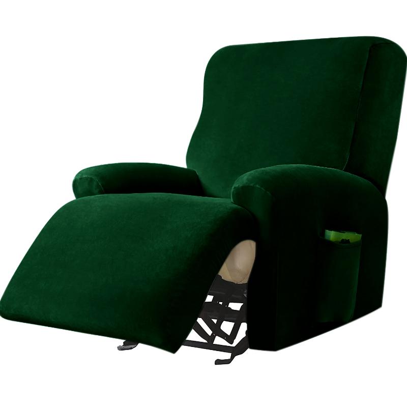 Single Seat Anti Slip Recliner Sofa Covers Velvet Stretch Reclining Couch Slipcovers Furniture Anti Cat Scratch Recliner Chair P