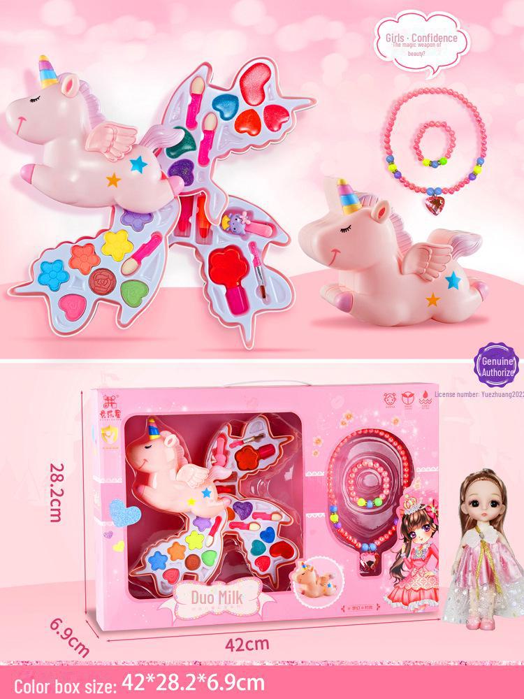 "Princess Makeup Box: Children's Pretend Play Cosmetic Set for Girls – Perfect Gift for Dress-Up"