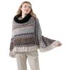 Herbst und Winter Neu Pelzkragen Strickschal, Thermopullover Cape, Schal Damen