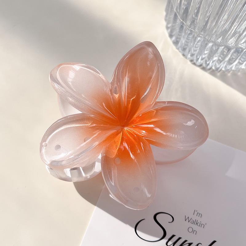 Large Plumeria Hair Claw Clip for Women - Perfect for Beach Photos