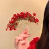 U-förmige thailändische Haarspange Bohème Braut Seitenclip Mode Sternenhimmel Blume Haarstab Täglich