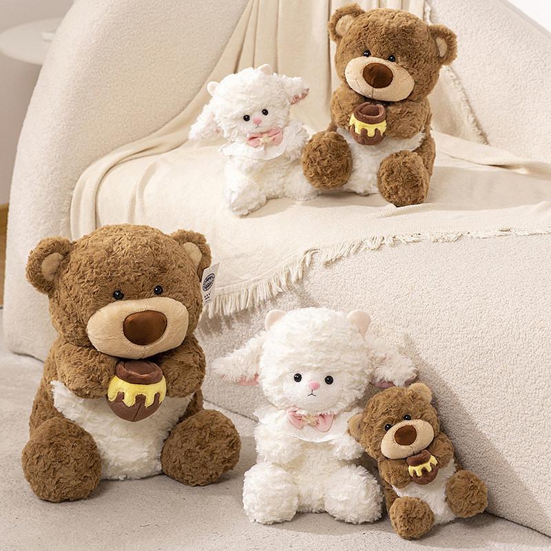 Comfy Cute And Bear And Sheep Stuffed Animals For Kids Ideal Pillow Friend