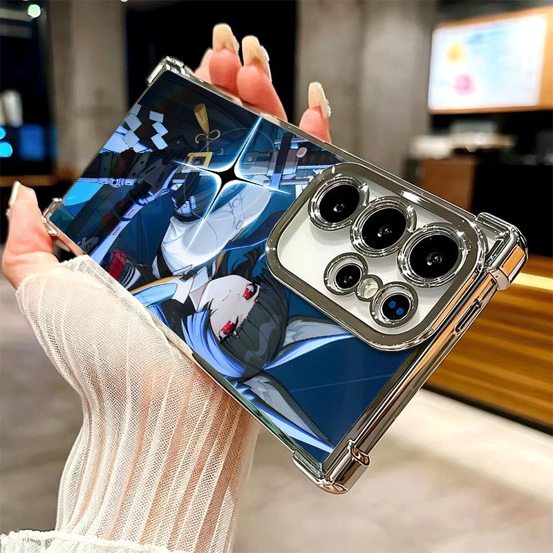 Zenless Zone Zero Hoshimi Miyabi Plating Phone Case For Samsung Galaxy S24 S25 FE S26 Edge S23 Ultra S22 S21 Plus S20 Anti-Fall