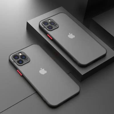 Luxe Clear Hard Pc Matte Telefoonhoesje Voor Iphone 11 12 13 14 15 Pro Max Xs X Xr 7 8 15 Plus Se 2020 Schokbestendige Zachte Bumper Cover