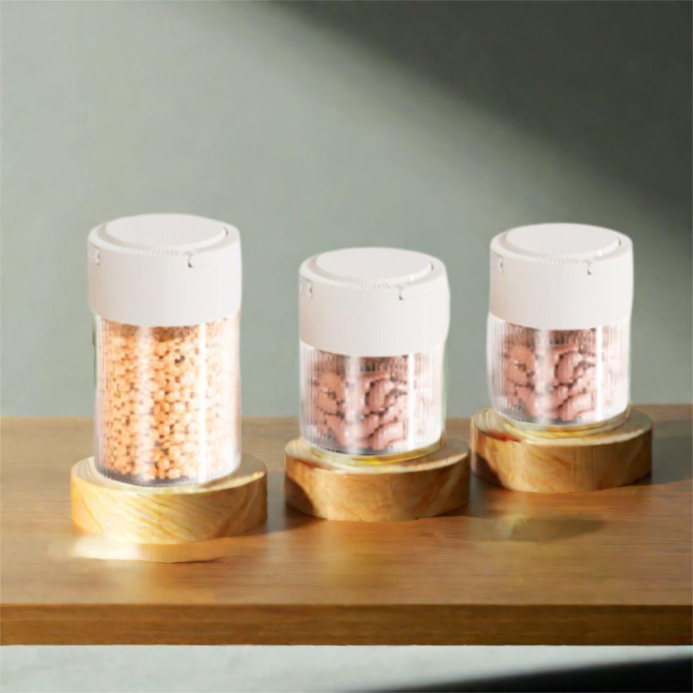 Press Type Hermetic Containers Eco-friendly Airtight Kitchen Jars Sealed Container  Cereal Storage
