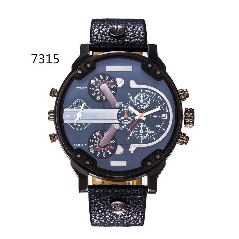 Herrenuhr personalisiert großes Zifferblatt trendige Uhr Edelstahl mit Quarzwerk