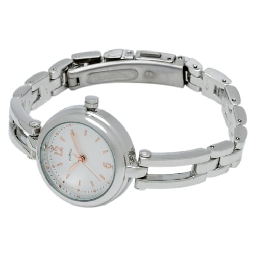 Fieldwork Women's Analog Watch, 5 ATM Water Resistant, Metal Band, Silver/White, WP Miju ST288-1