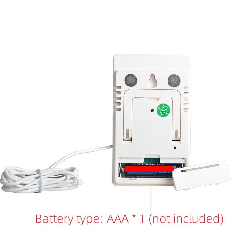 Digital Thermometer Hygrometer Indoor Outdoor Temperature Humidity Meter C/F LCD Display Sensor Probe Weather Station