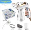 "Portable Folding 1600W Handheld Steamer and Iron for Home and Travel"