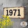 Pc Decorative Purposes Solely Vintage License Plate Matte Aluminum Vintage Car Decoration EyeCatching Design