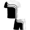 Summer Round Neck 3D Printed Set Fashionable Casual Simple Short Sleeved Shorts Children's Boy Clothing Sets