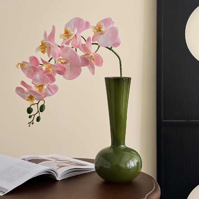 White Phalaenopsis Artificial Floral Arrangement - Realistic High-End Decorative Accent