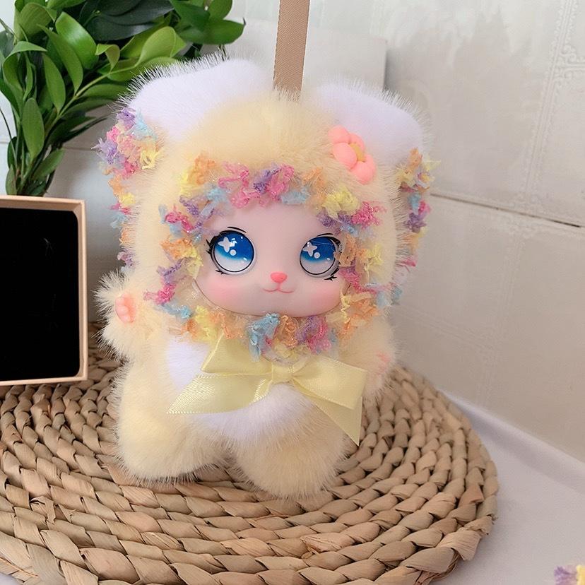 Plush Lolita Rabbit Pendant with Lace Ears