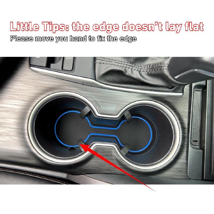 Cup Holder Coaster For Kia Telluride Accessories     2024 2025 Silicone Cup Holder Ert Mat Non-Slip Center Console Pad Car Interior Accessories