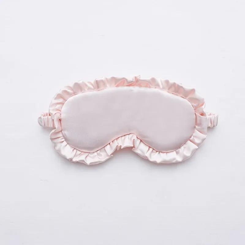 Hedvábná řasenka Sleep Eye Mask Soft Sleeping Eye Cover Multicolor Night Dream Blackout Oční náplasti pro ženu Muž, aby lépe spal
