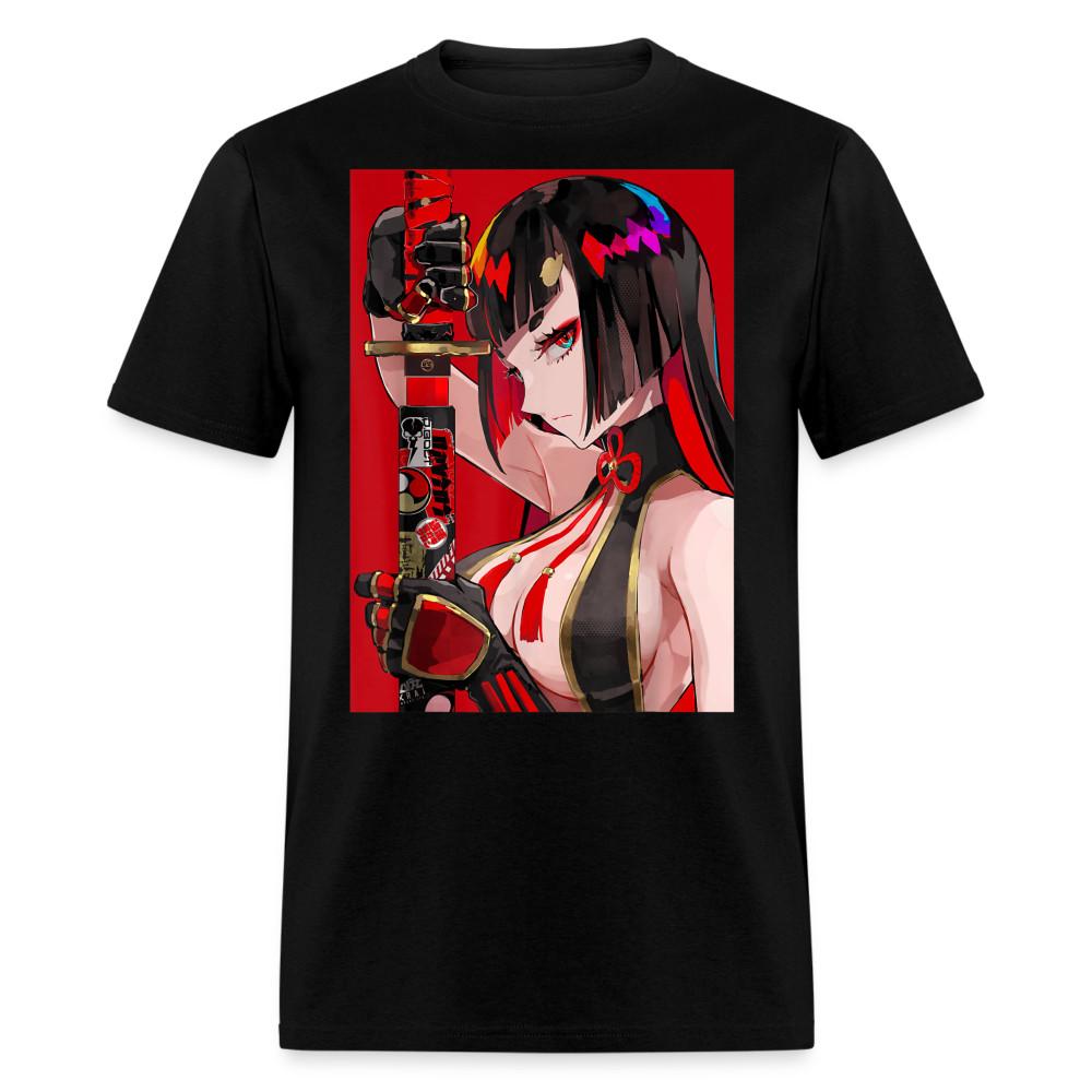 

Anime Sexy Ecchi Girl shirt Samurai Waifu Japanese Aesthetic Otaku Kawaii TShirt S