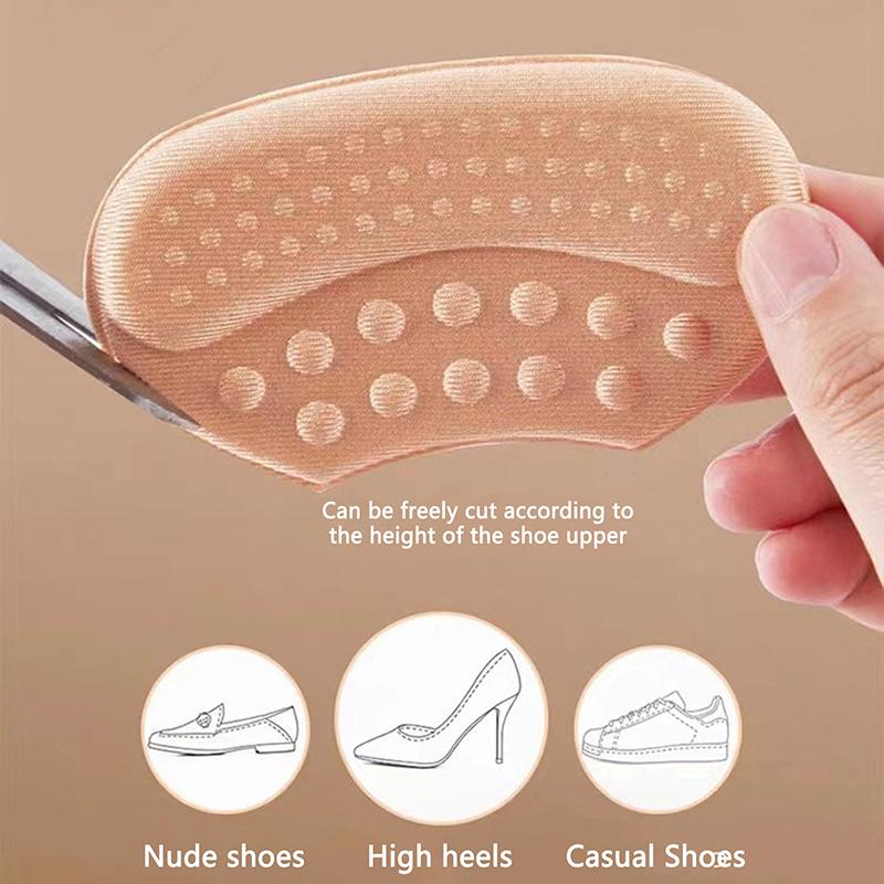 1 Paar High Heel Schoner Schuhabsatz Aufkleber Anti-Verschleiß Polsterpads Größe Verstellbar Fersenpolster