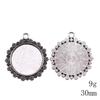 New Year's Day Accesories Fit Round 30-35mm Glass Cabochon Base Setting Tray Accessories Parts Souvenir Accessory Parts