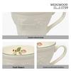 Wedgwood Happy Holidays Raspberry 3D Embossed Ceramic Mug Pair