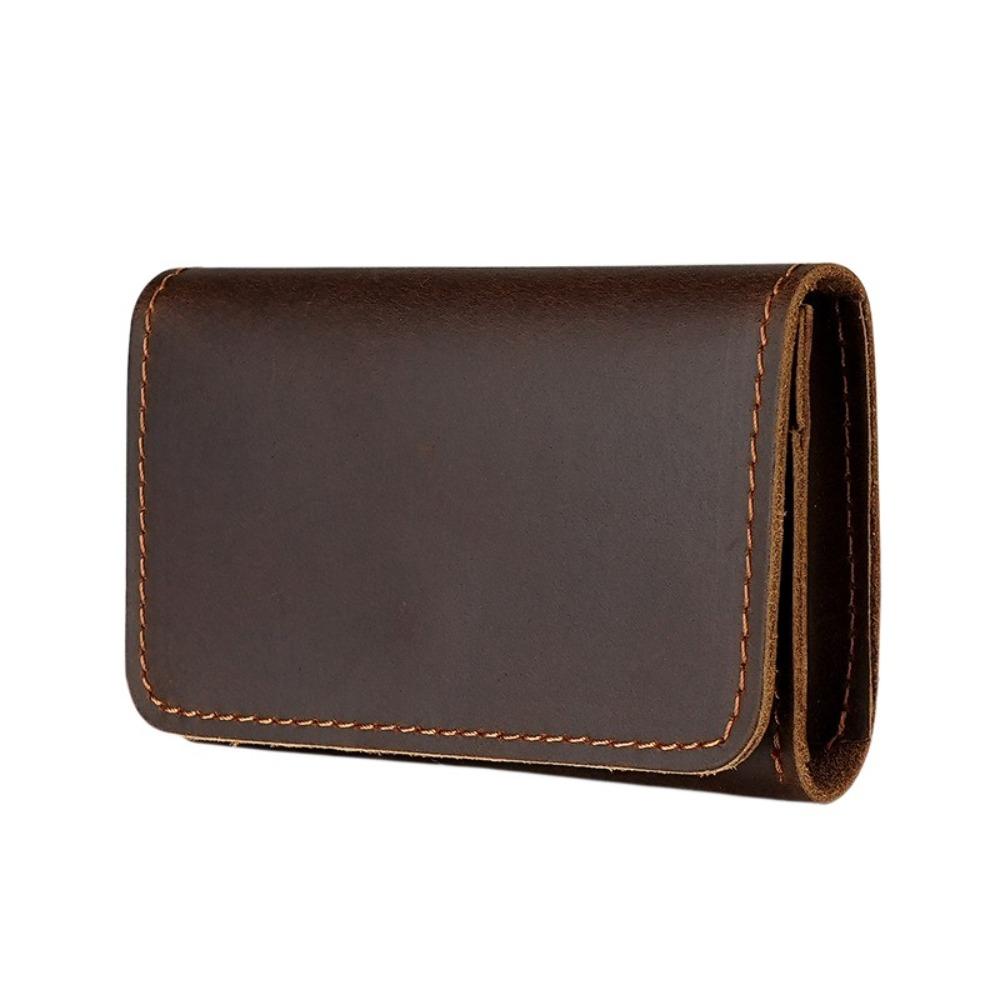 Small Card Holders Clutch Leather Card Holder Fashion Design Men Short Wallet  Travel