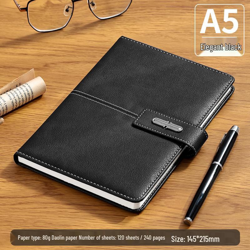 Customizable Business Notebook Gift Set with Logo: Includes Notebook, Pen, and USB Drive - Ideal for Company Meetings and Souvenirs.