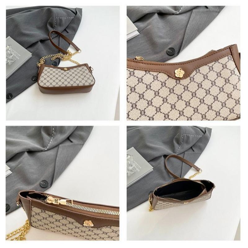 New Textured Underarm Bag Simple Fashion Versatile Handbag Exquisite Casual Shoulder Bag