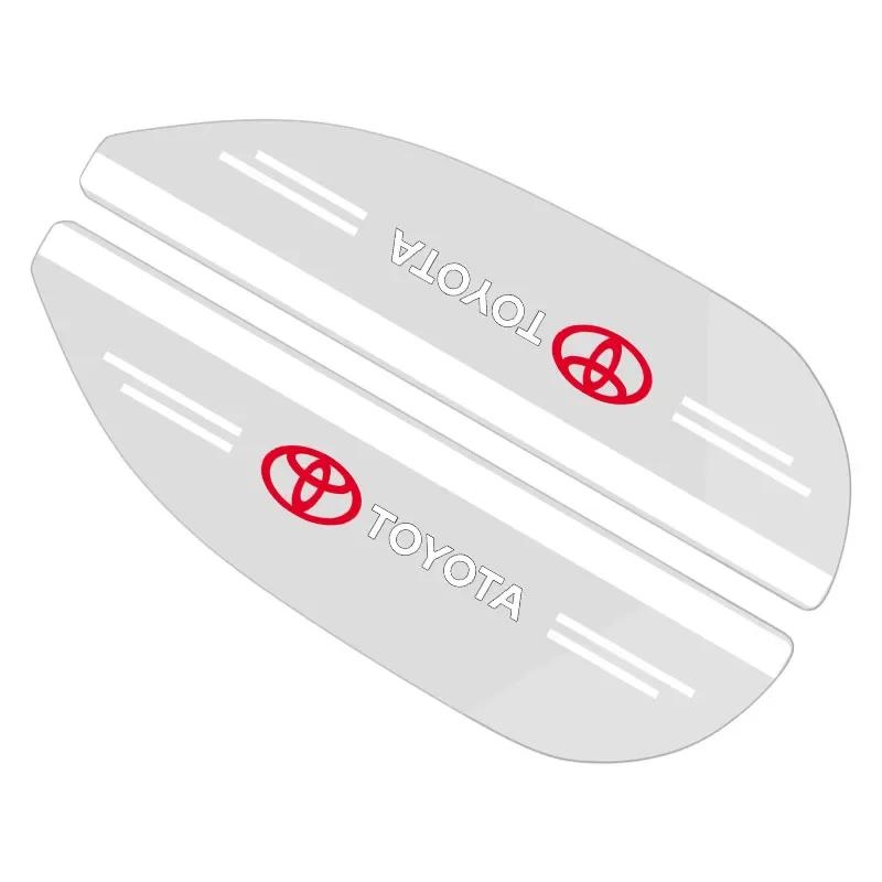 2pcs Car Side Rearview Mirror Guard Cover Rain Eyebrow Covers Stickers For Toyota TRD GR Camry Corolla Yaris Chr Auris Avensis T25