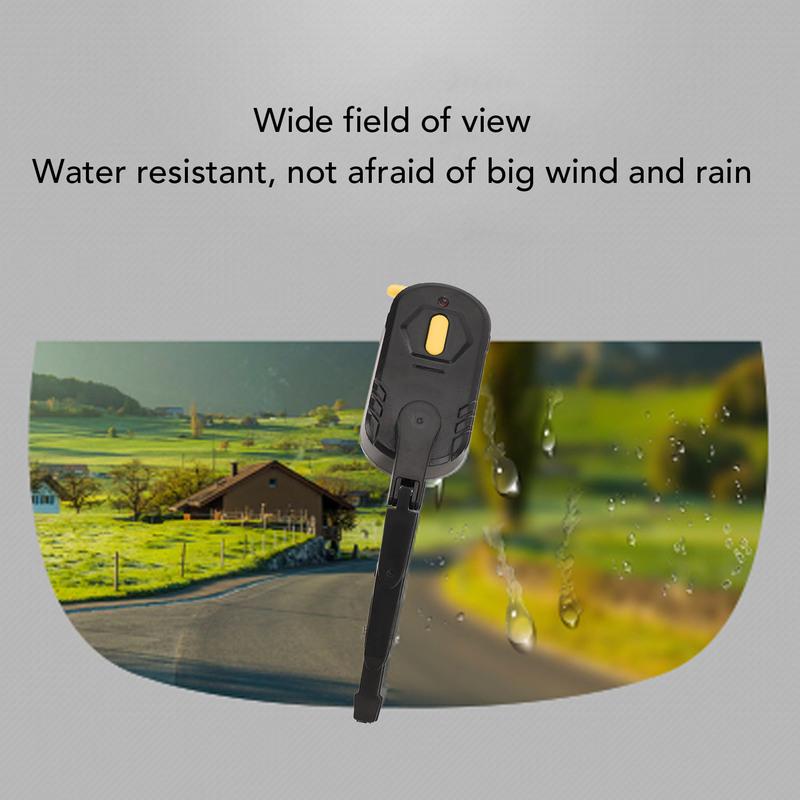 Motorcycle Helmet Wiper 2 Speed Rechargeable Universal Water Resistant Windshield Wiper for Motorcycle Scooter Helmet