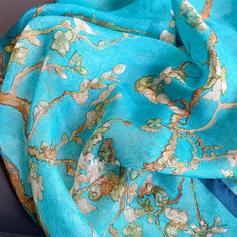 Motetrykt blomster chiffon hijab skjerf kvinner pareo dame bandanas badehåndklær sommer muslimsk slør wrap kvinne foulard