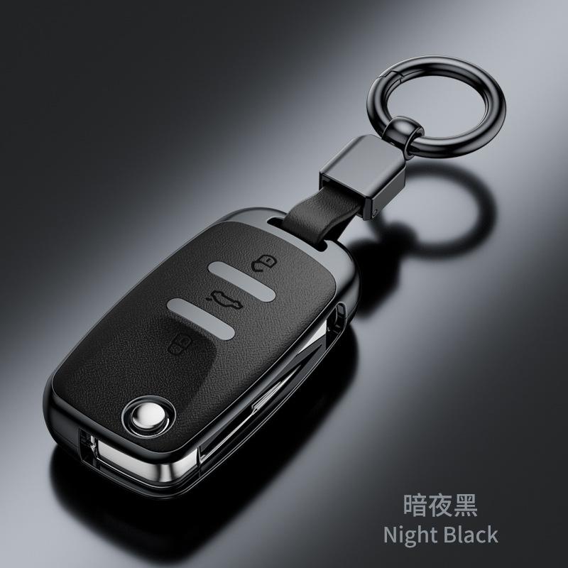 Plastic Car Key Case Remote Cover Shell Holder Keyring Fob For VW Volkswagen T-ROC Golf 7 Polo Tiguan T-Cross Jetta EOS Beetle