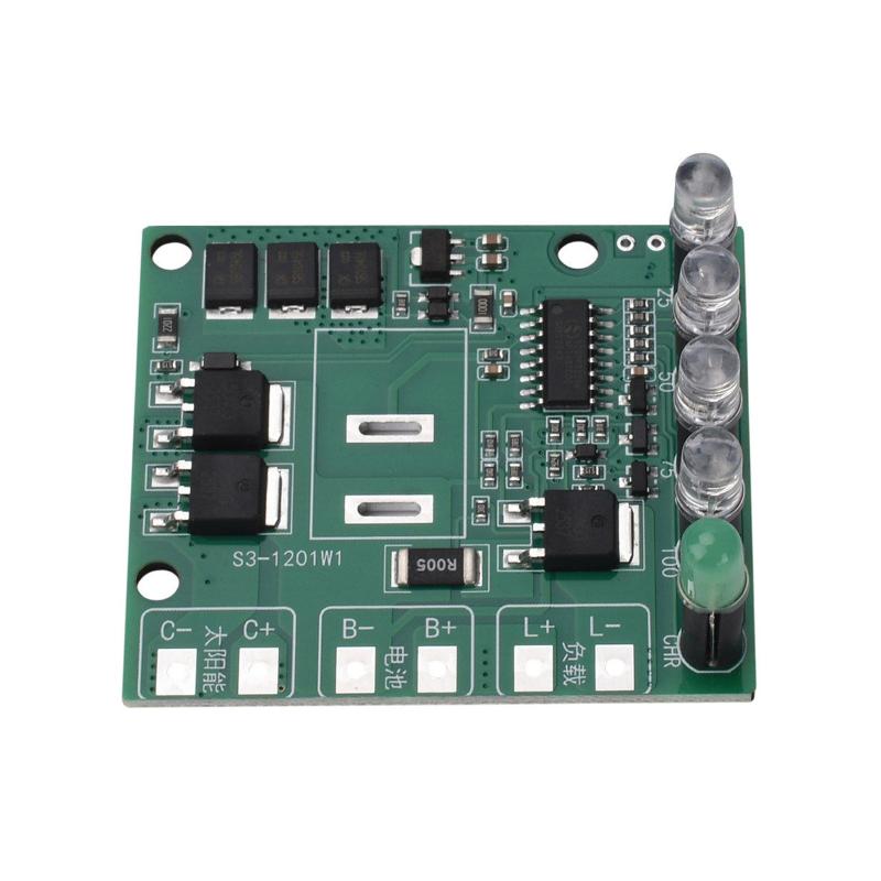 12V 12A MPPT Solární Regulátor Nabíjení Modul Pro 3S Li-ion A 4S LiFePO4 Baterie S Ochranným Obvodem Proti Přebití