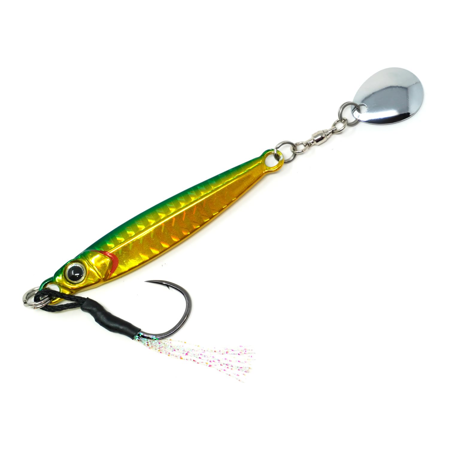 

TG Respect Type Blade A Metal Green for and Yellowfin Jigging Jig, Tungsten, 40g, Gold, Mackerel, Bonito, Bluefish, Yellowfin,
