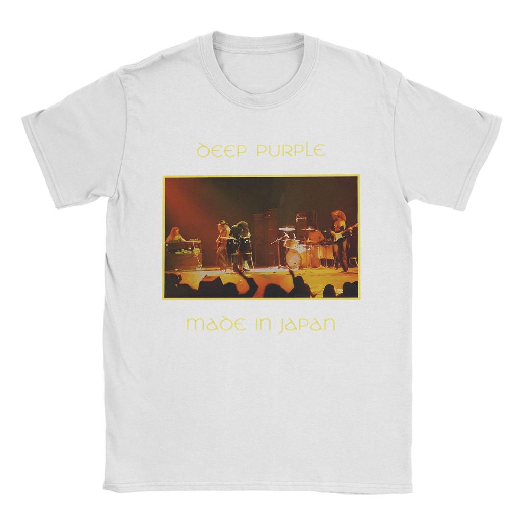 Men's Rock Band Deep Purple  Made In Japan T Shirt  Cotton Clothes Vintage Short Sleeve O Neck Tees Summer T-Shirt