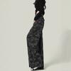 High-waisted Workwear Denim Camouflage Wide-legged Trousers Female Loose Straight Big Yards Casual Trousers Jeans for Women Long Denim Pants