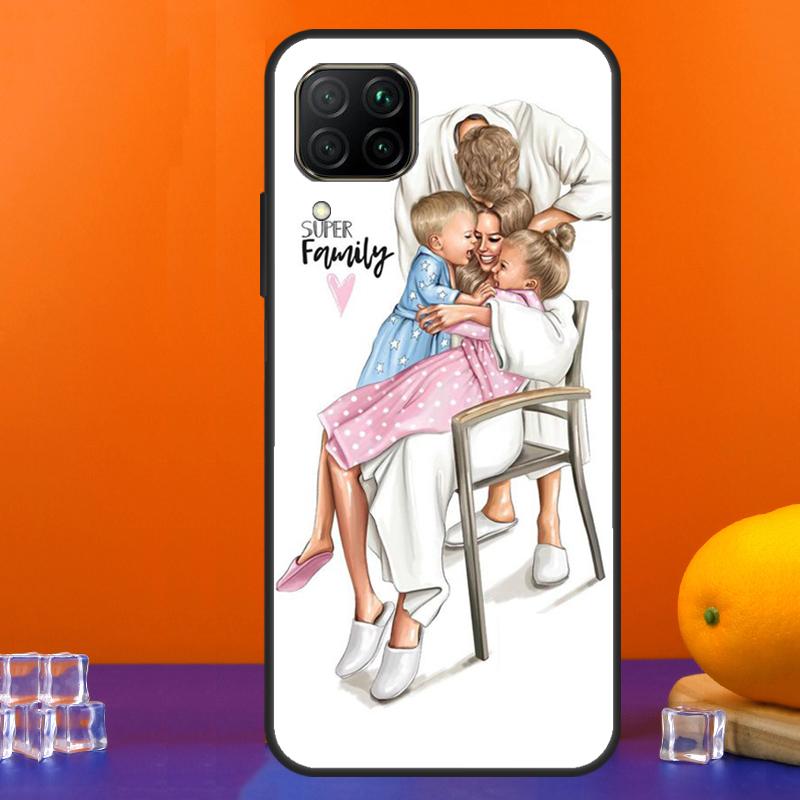 Black Brown Hair Baby Mom Queen For Huawei Nova Y90 Y91 Y60 Y70 Y72 Y61 9 10 SE 12i 12s 11i 5T P60 Pro P20 P30 P40 Lite Case