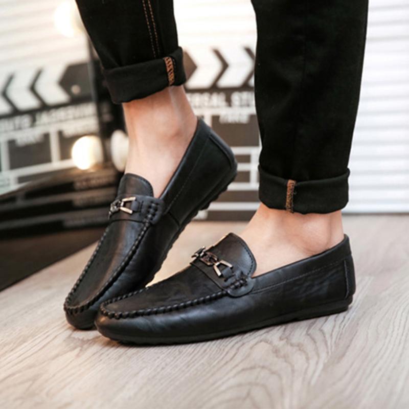 Mode Herren Slipper Schuhe Fahren Mode Boot Schuhe Mann Marke Leder Mokassins Herrenschuhe Herren Bequem Fahren Herren Freizeitschuhe