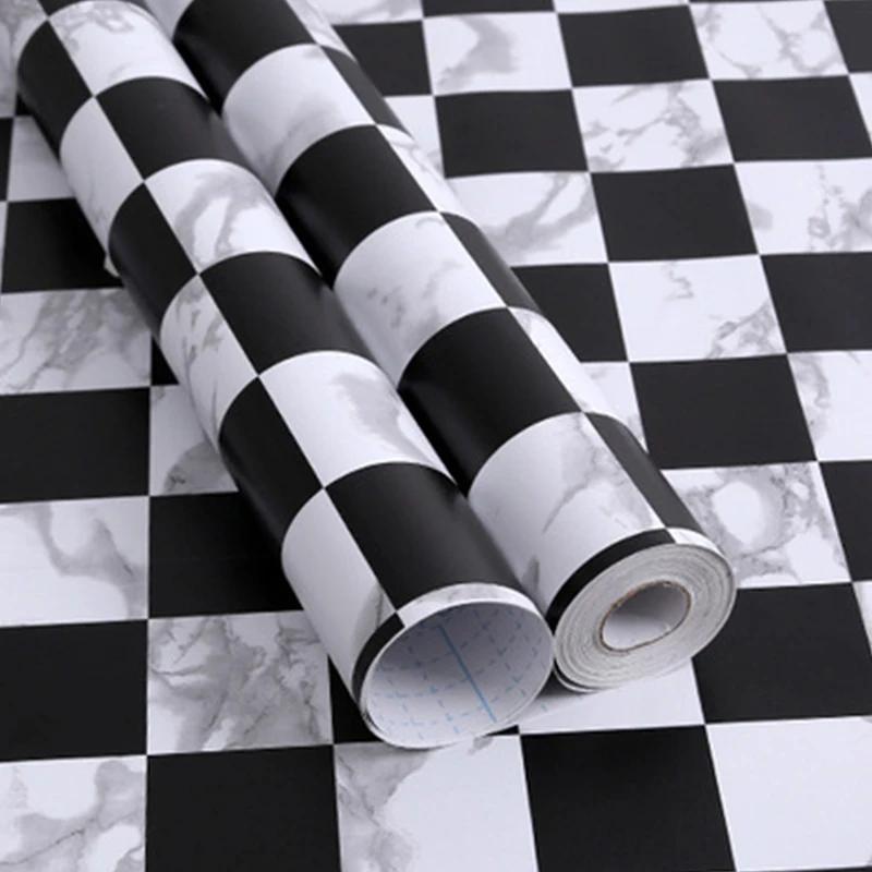 10M Self-adhesive PVC Mosaic Wallpaper Moisture-proof Waterproof Bathroom Kitchen Background Refurbished Tile Wall Stickers