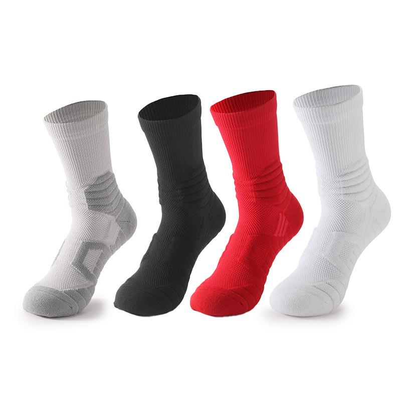 Elite Performance Mid-Calf Basketball Socks for Men & Women – Wear-Resistant, Terry Bottom, Ideal for Running and Sports