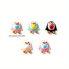 40pcs Resin Mini Kawaii LOVE Penguin Art Nails Flatback Stone Applique DIY Wedding Scrapbook Decor Jewelry Accessories Crafts